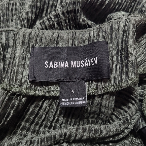 Anthropologie Sabina Musayev Renaissance Textured Dress Green - Picture 7 of 7